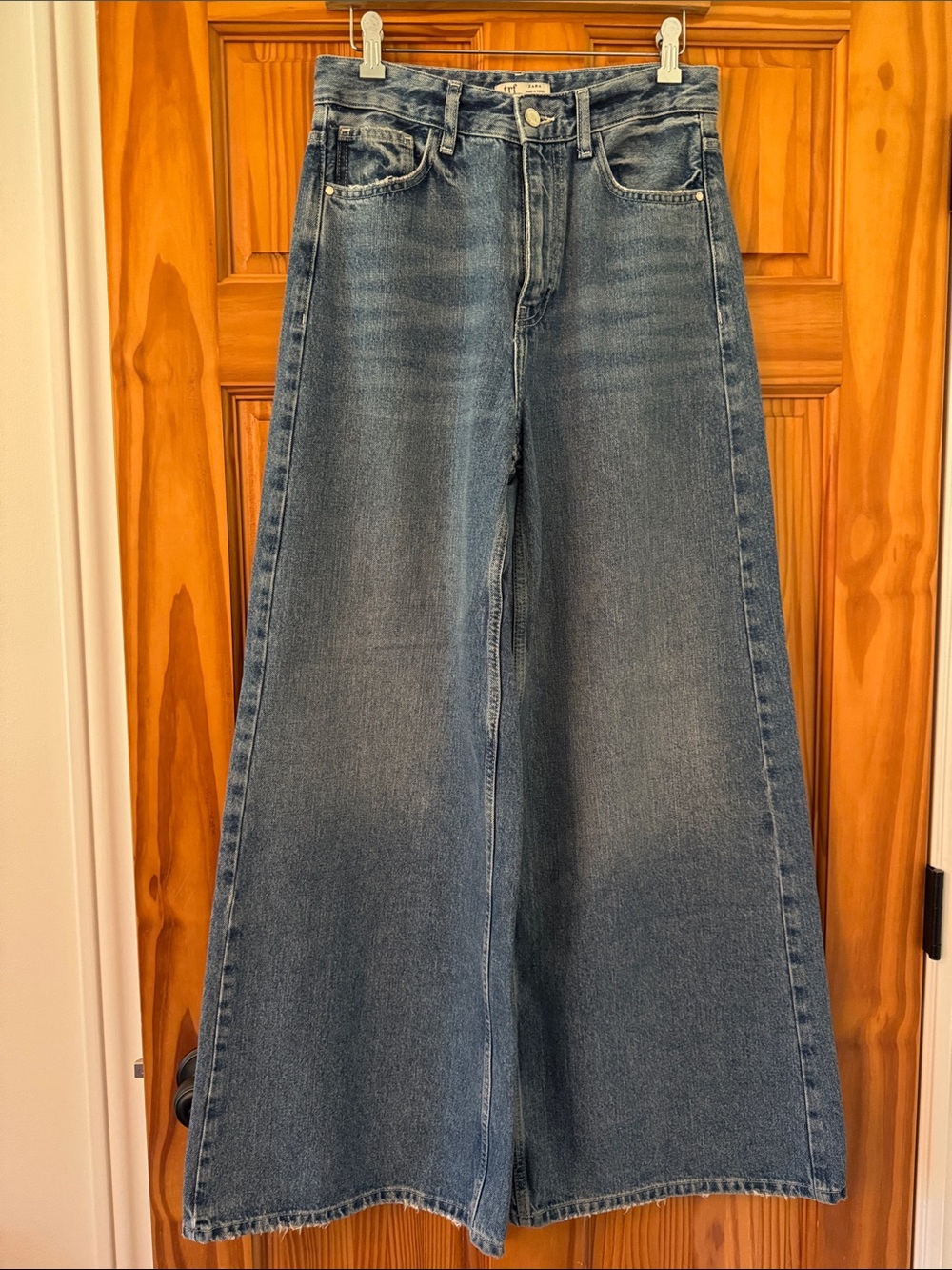 ZARA trf collection High-Rise Wide Leg Jeans